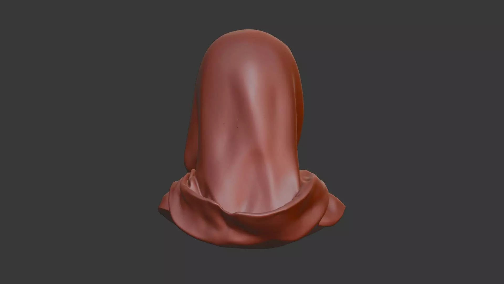 Veiled Bride Skull Bust 3D Model -STL Printable Gothic Sculpture 3D print model_5