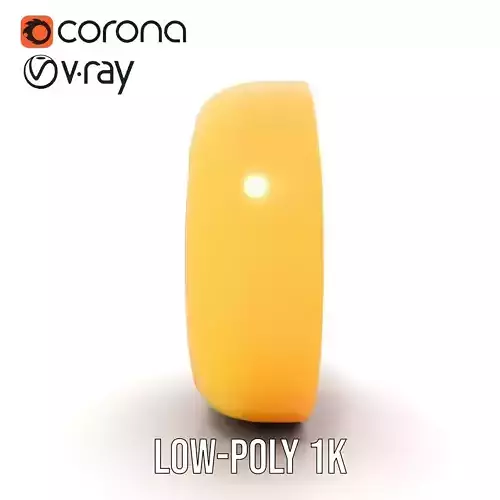 Fresh Orange Slice model pack Low-poly 3D model 7