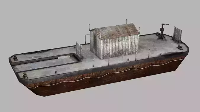 Tugboat Hquality Model fishing boat 3D Model