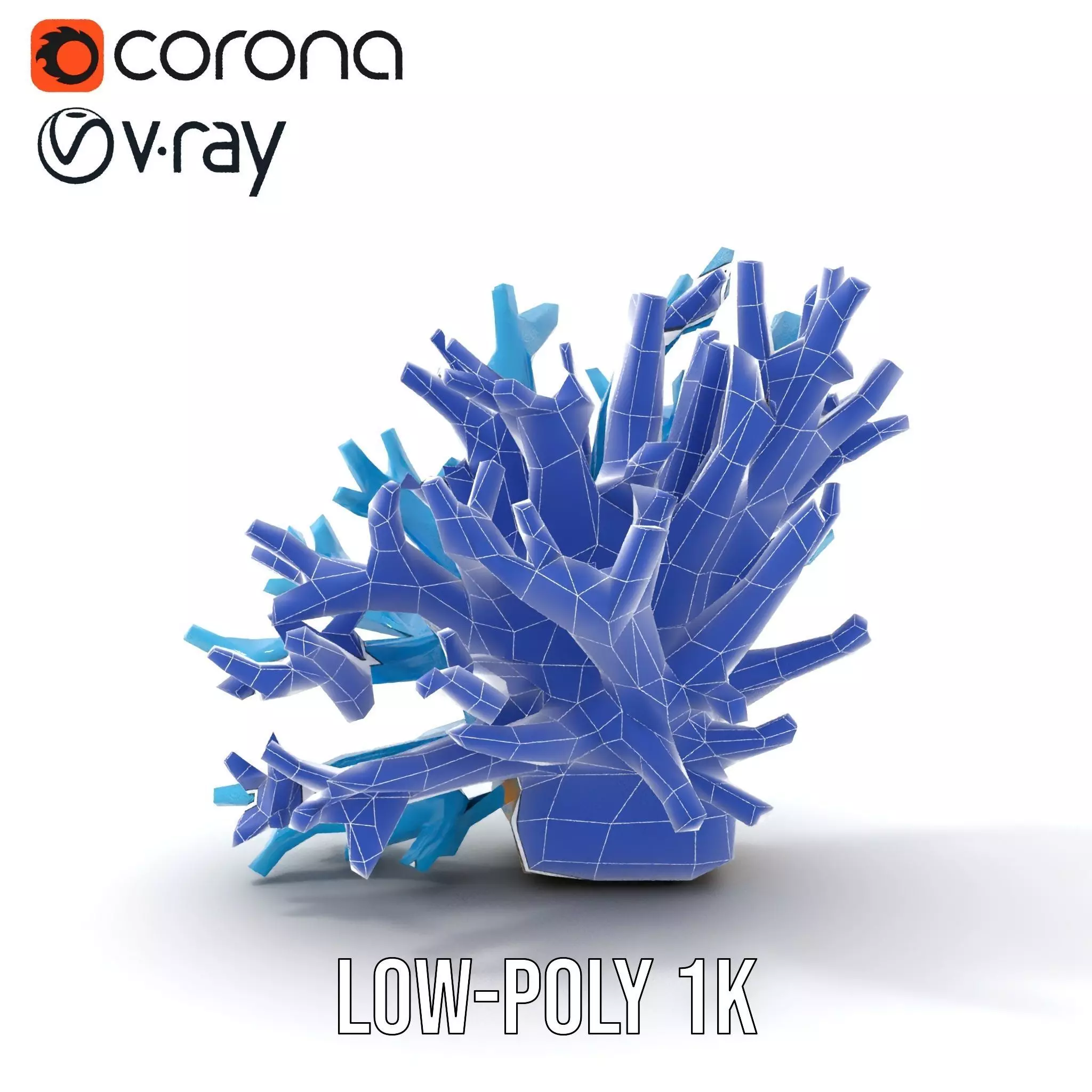 Vibrant Coral Reef model pack Low-poly 3D model_30