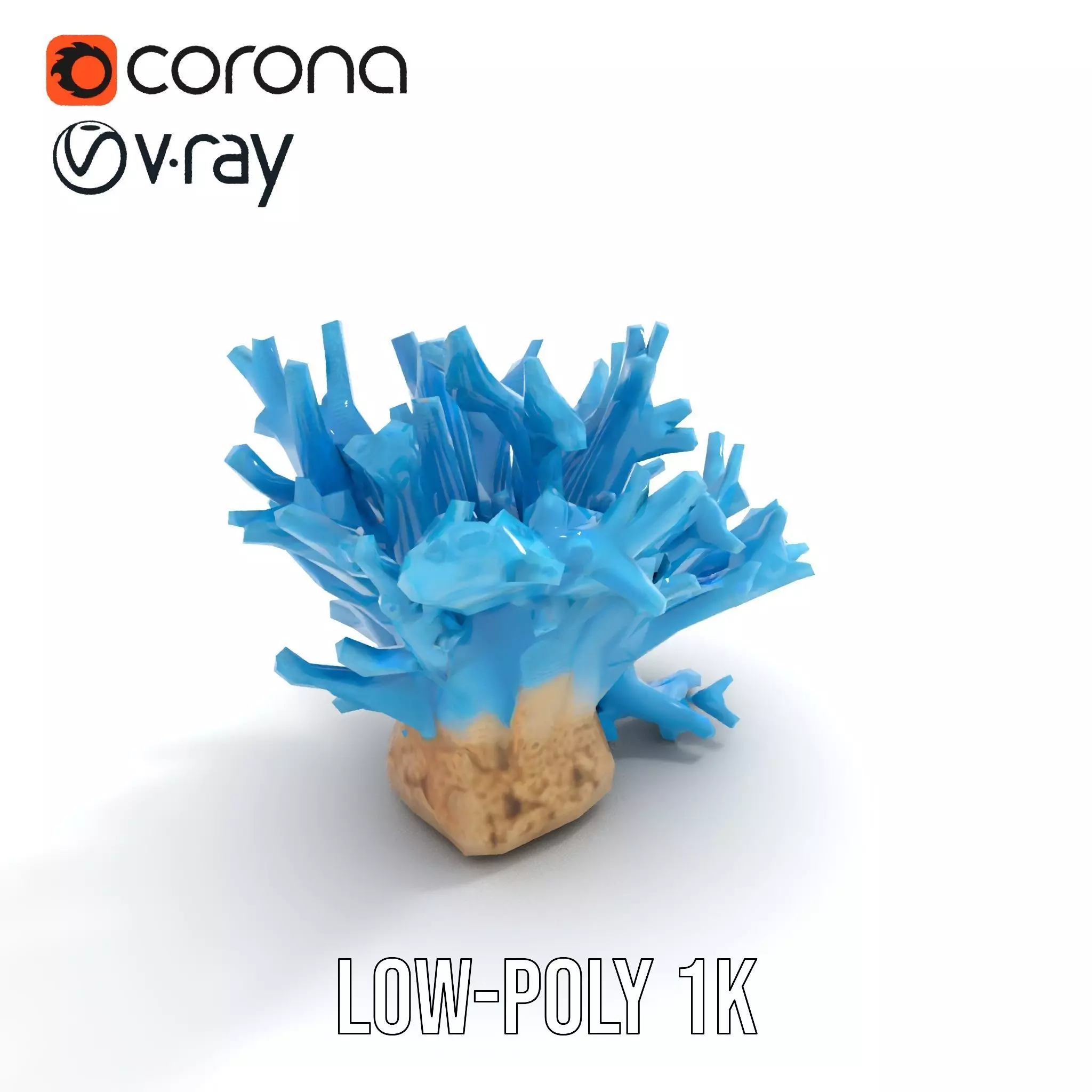 Vibrant Coral Reef model pack Low-poly 3D model_16