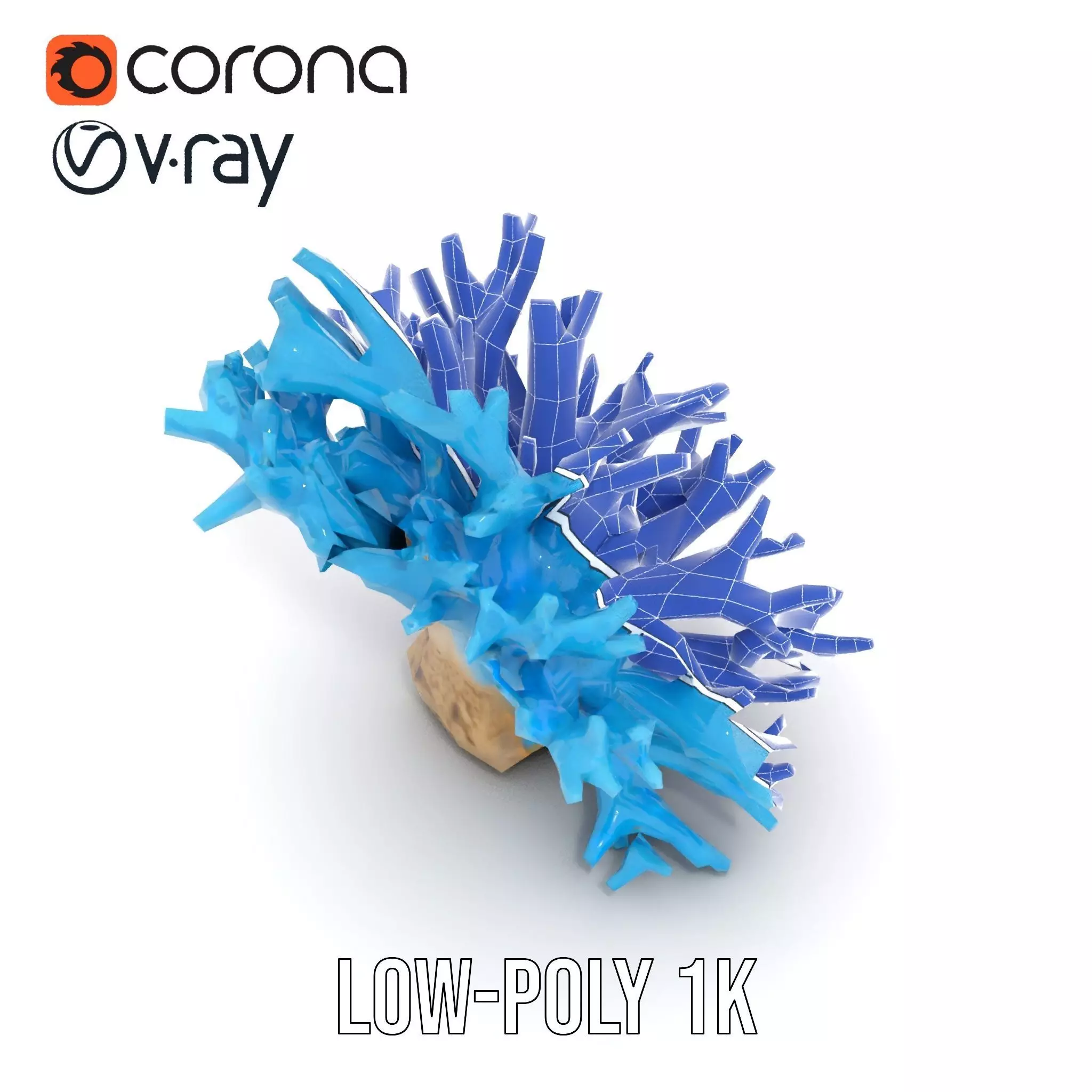 Vibrant Coral Reef model pack Low-poly 3D model_21