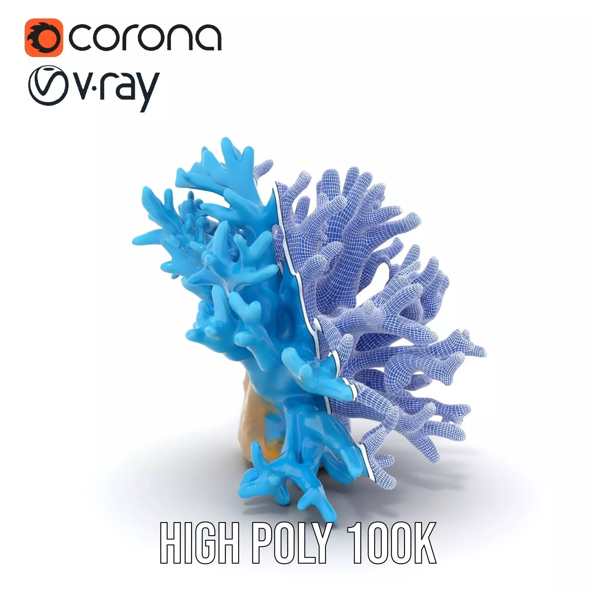 Vibrant Coral Reef model pack Low-poly 3D model_34