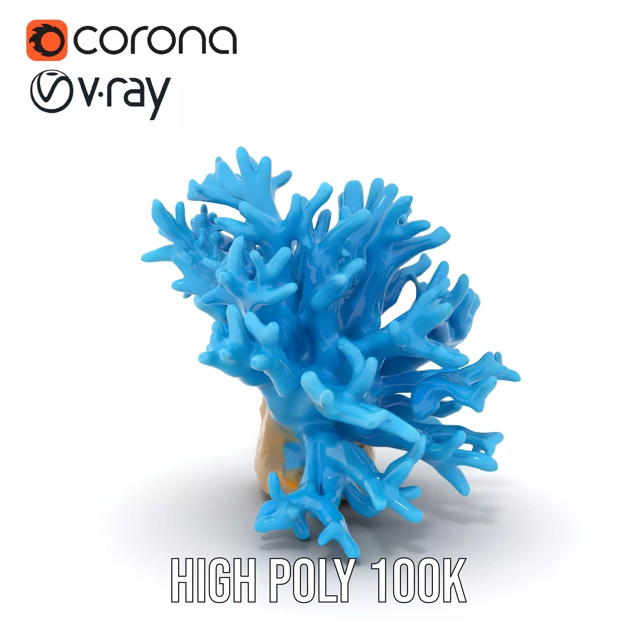 Vibrant Coral Reef model pack Low-poly 3D model_25