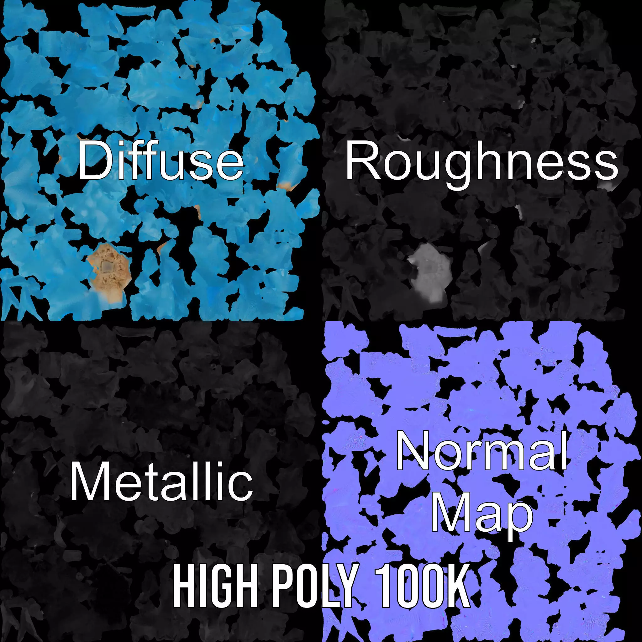 Vibrant Coral Reef model pack Low-poly 3D model_3