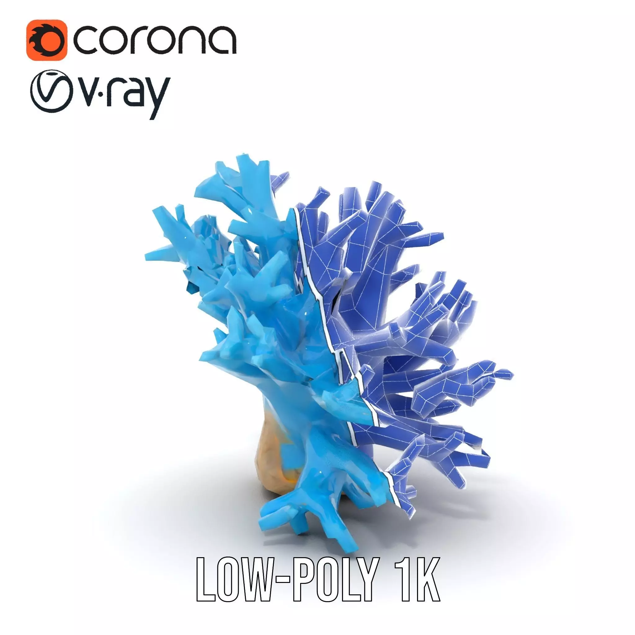 Vibrant Coral Reef model pack Low-poly 3D model_27