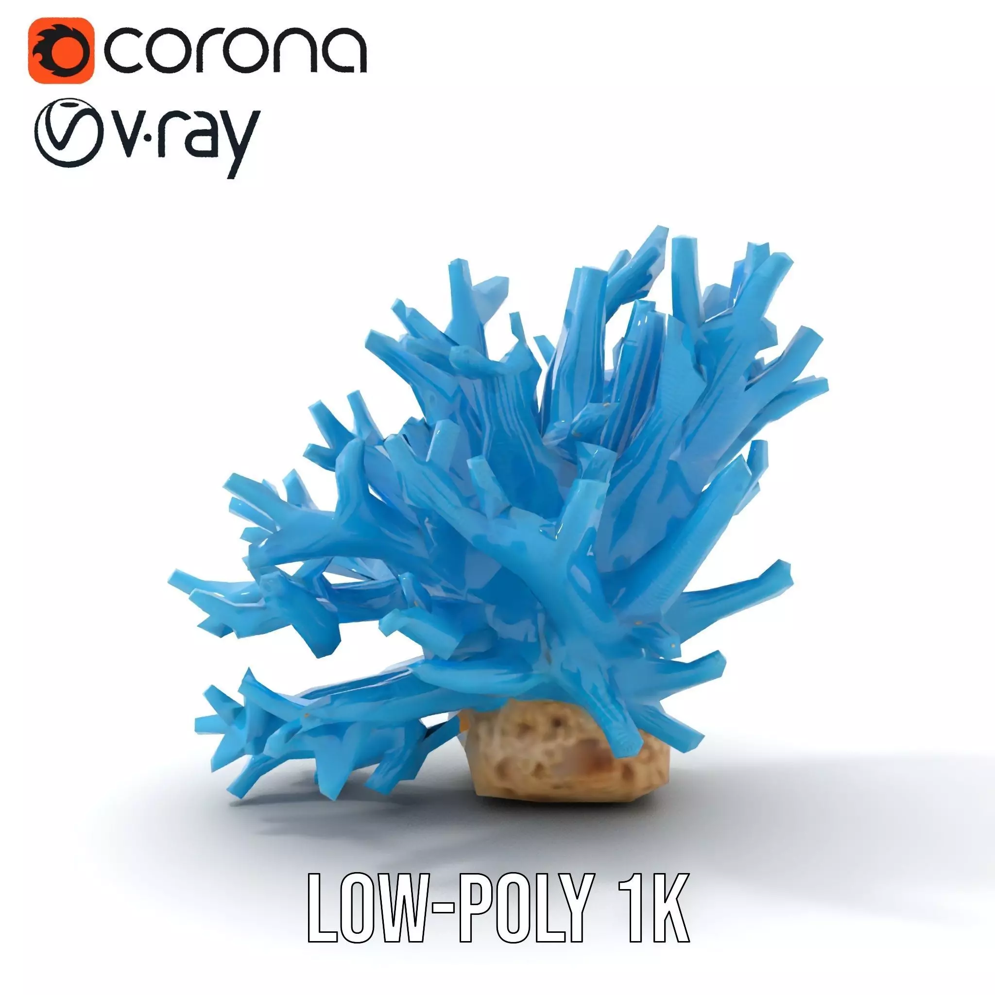 Vibrant Coral Reef model pack Low-poly 3D model_19