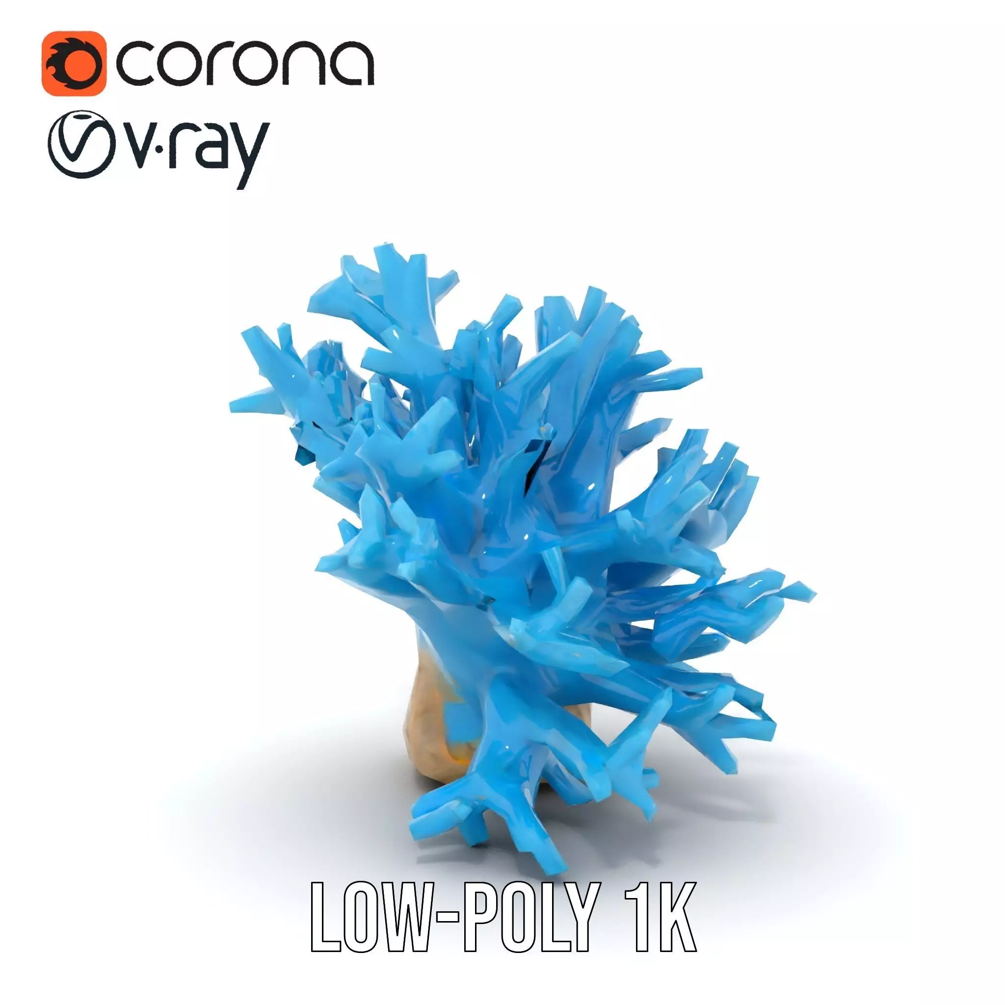 Vibrant Coral Reef model pack Low-poly 3D model_14