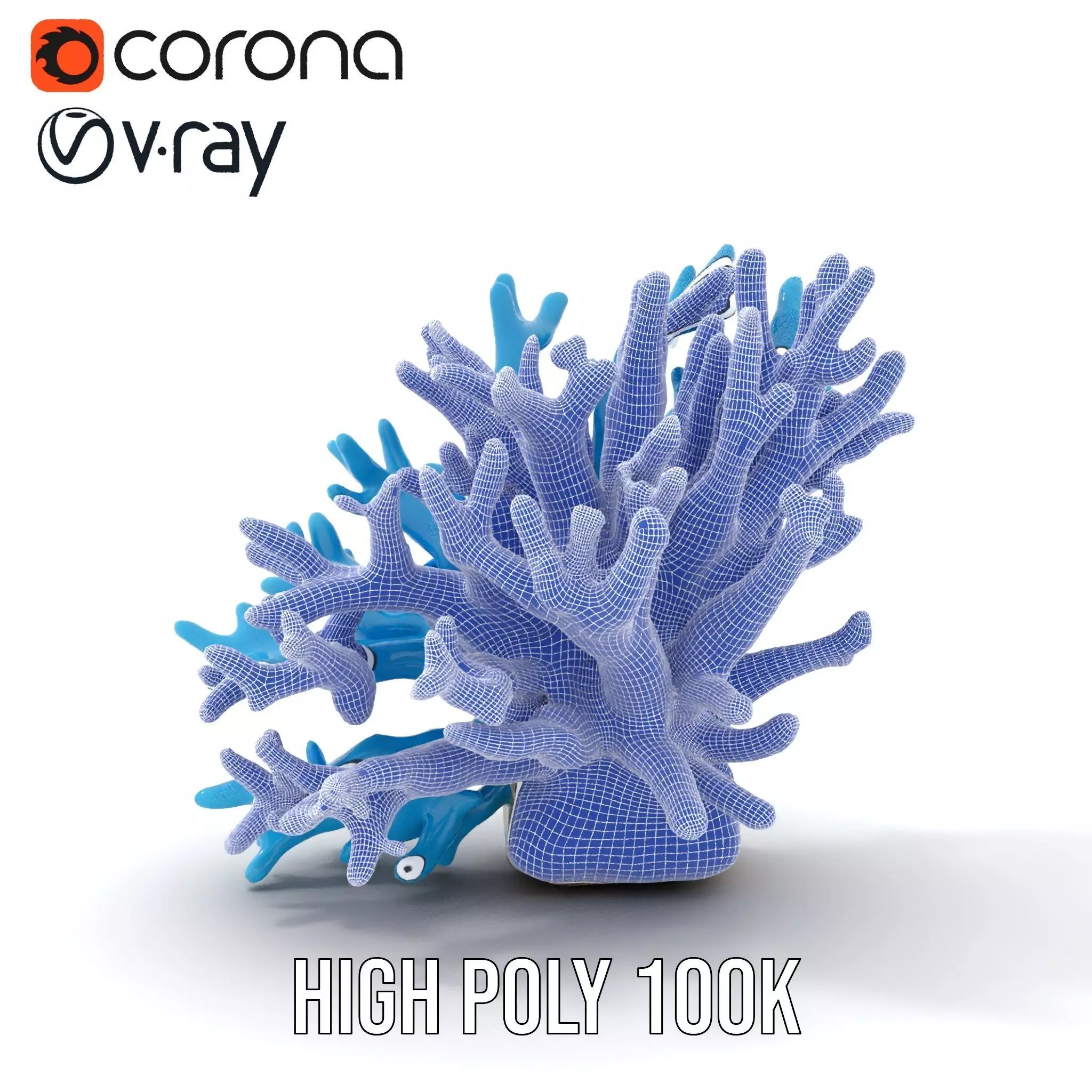 Vibrant Coral Reef model pack Low-poly 3D model_32