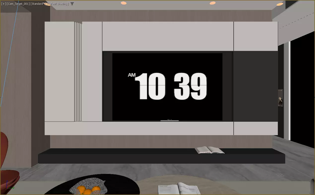 Modern living room 3D model_4