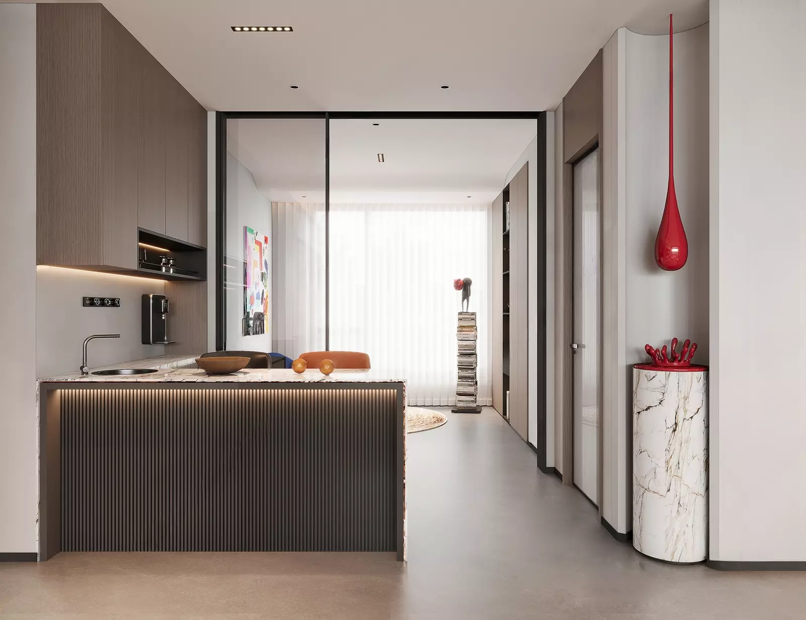 Modern living room 3D model_3