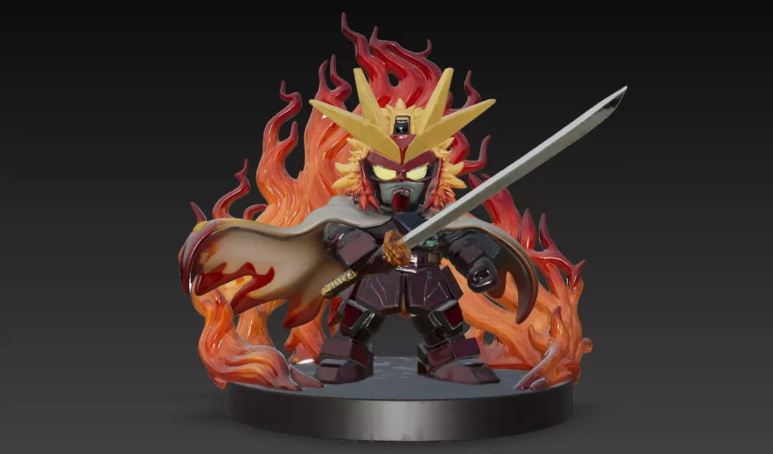 Demon Slayer - Kyojuro Rengoku Gundam Mode 3D print model