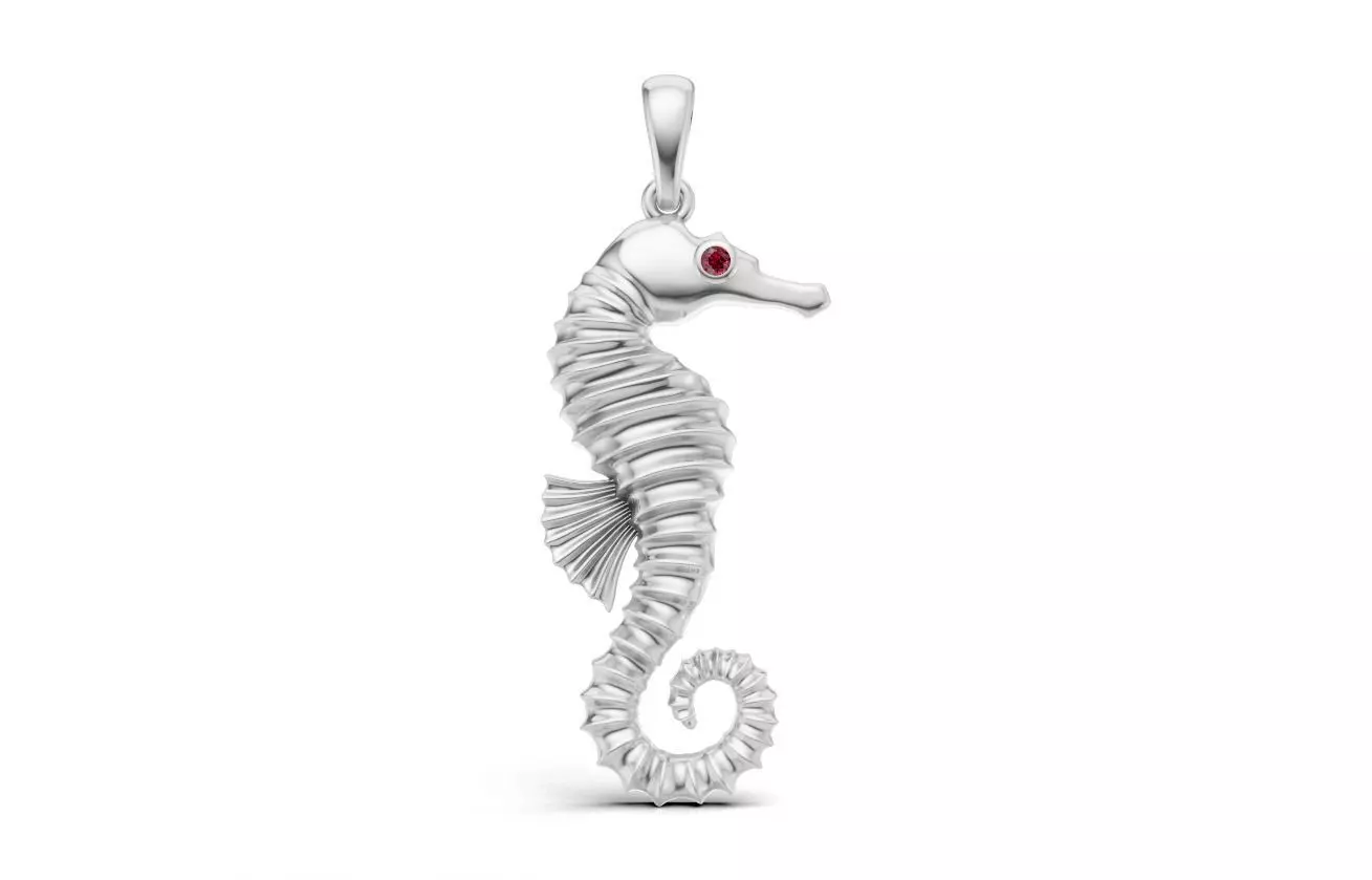 Seahorse Pendant 3D print model