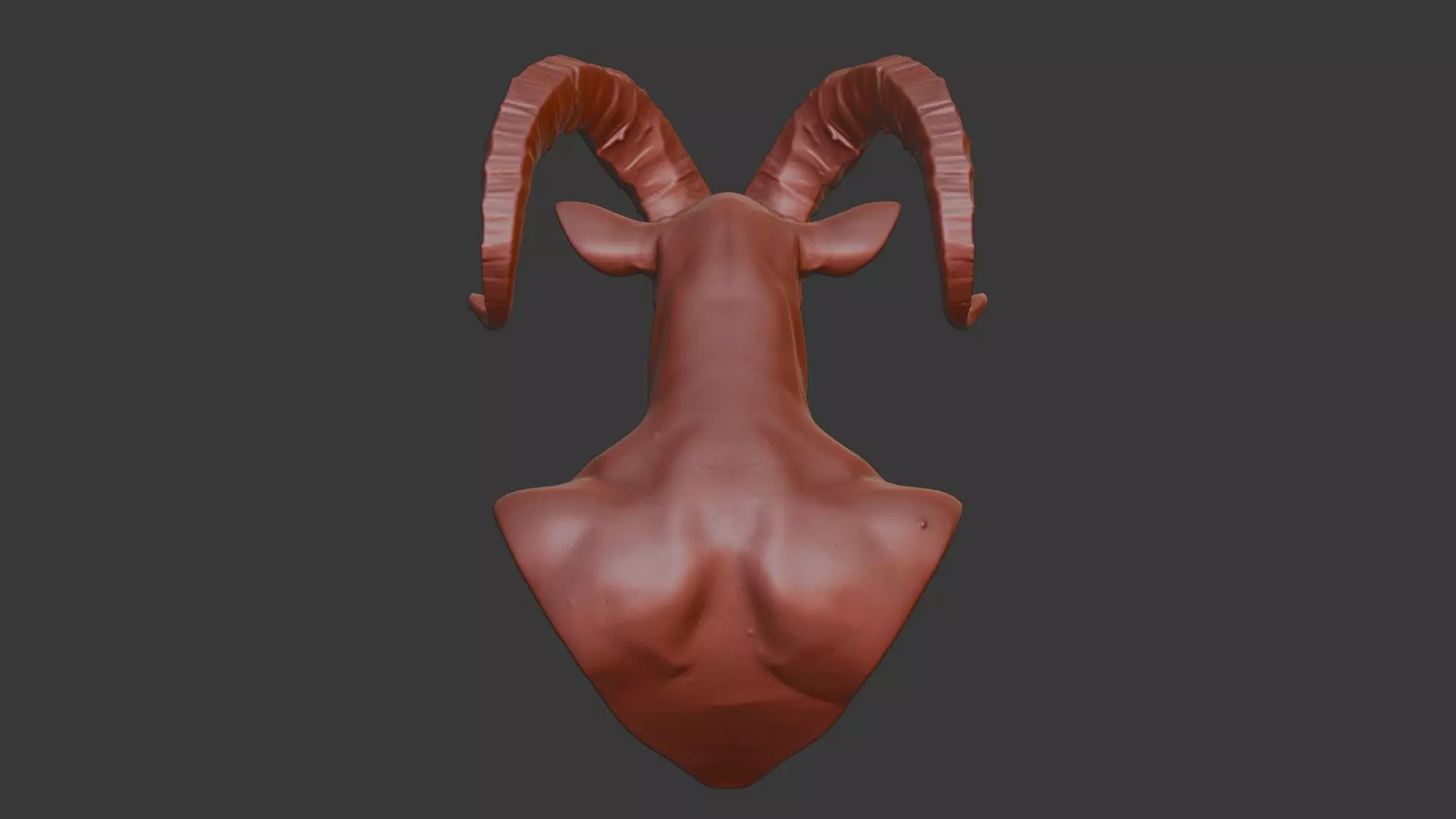 Oryx Head Bust 3D Model - STL Printable Wildlife Sculpture 3D print model_5