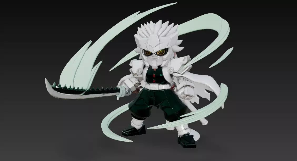 Demon Slayer - Sanemi Shinazugawa Gundam Mode 3D print model