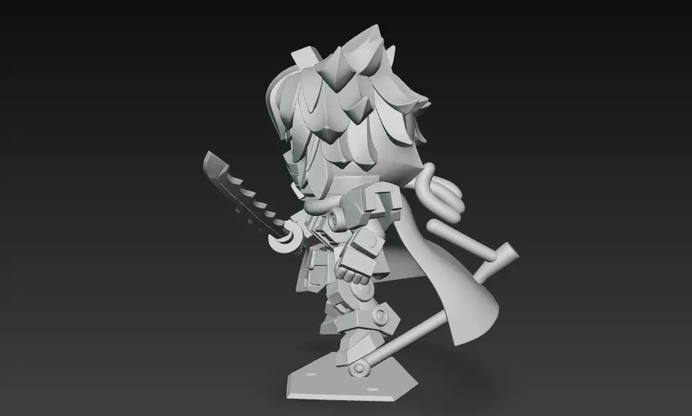 Demon Slayer - Obanai Iguro Gundam Mode 3D print model_3