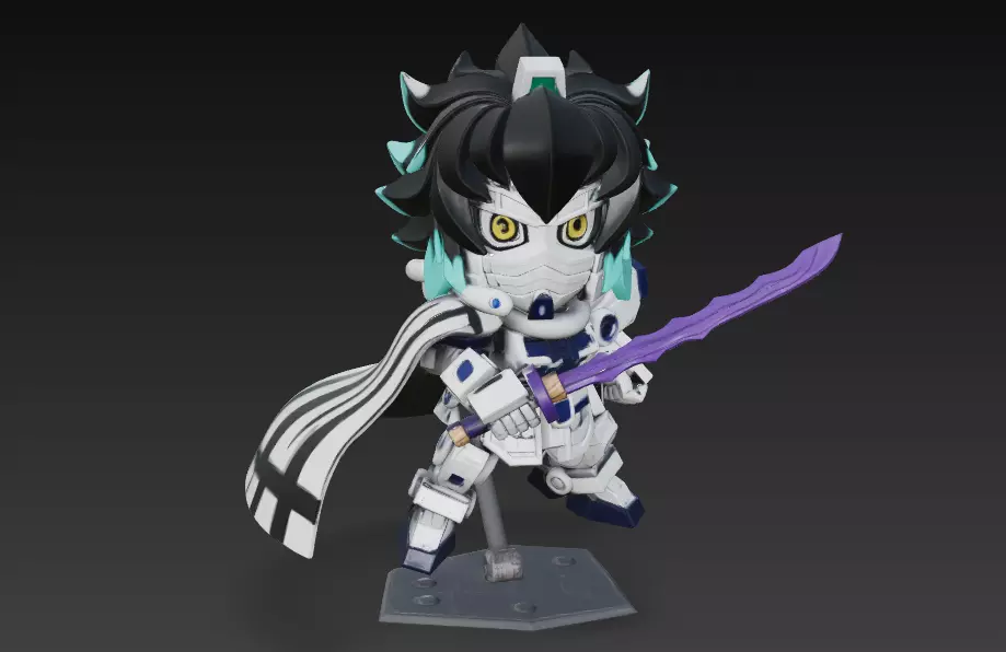 Demon Slayer - Obanai Iguro Gundam Mode 3D print model_0