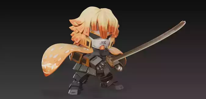 Demon Slayer - Zenitsu Agatsuma Gundam Mode