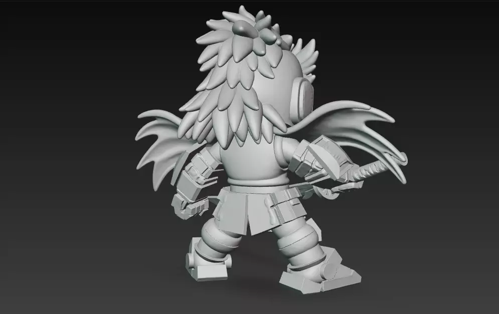 Demon Slayer - Kyojuro Rengoku Gundam Mode 3D print model_4