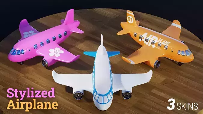 Stylized Toy Airplane
