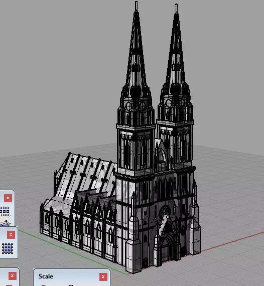 Zagreb Cathedral 3D model 3D print model_3