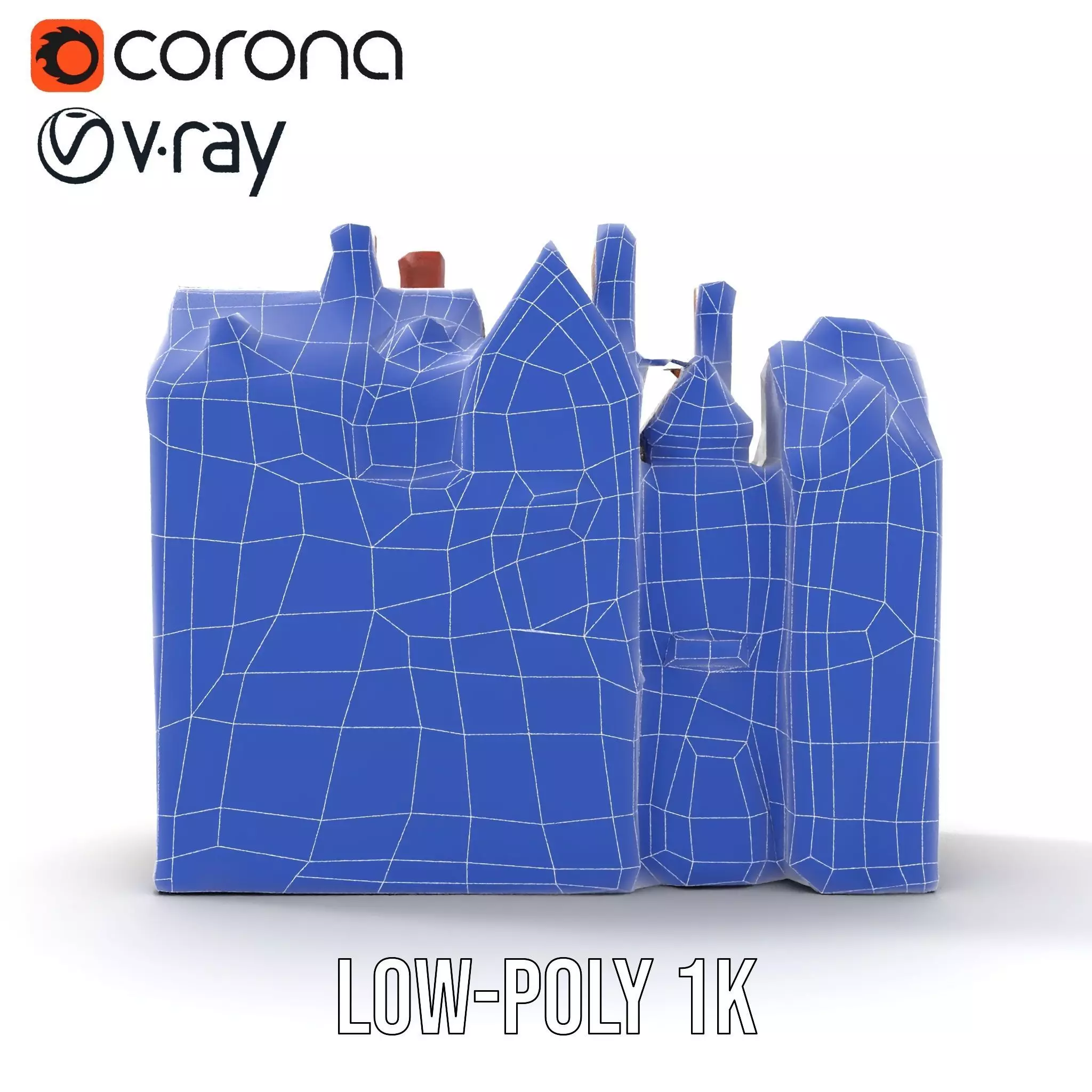 Victorian Townhouse model pack Low-poly 3D model_30