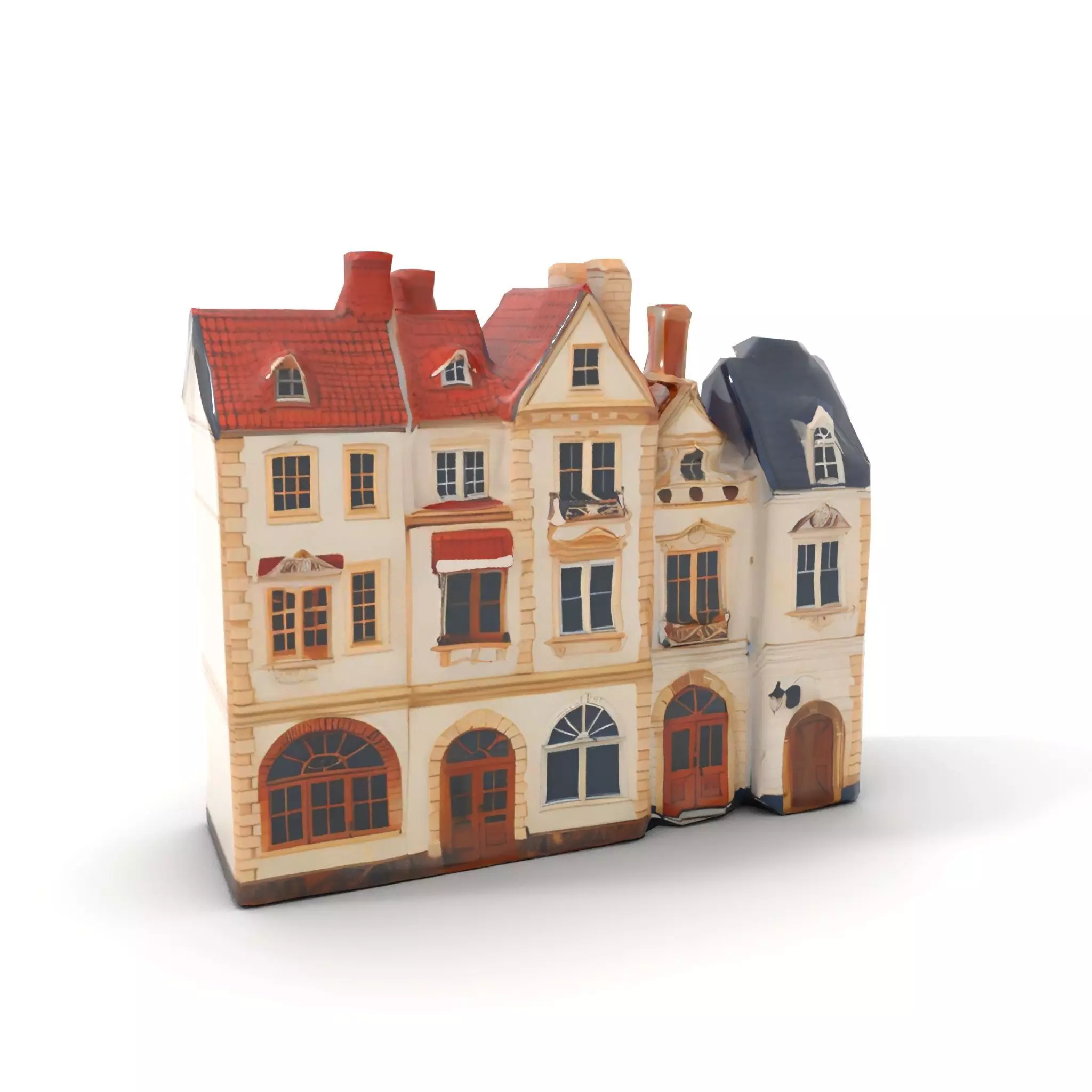 Victorian Townhouse model pack Low-poly 3D model_17