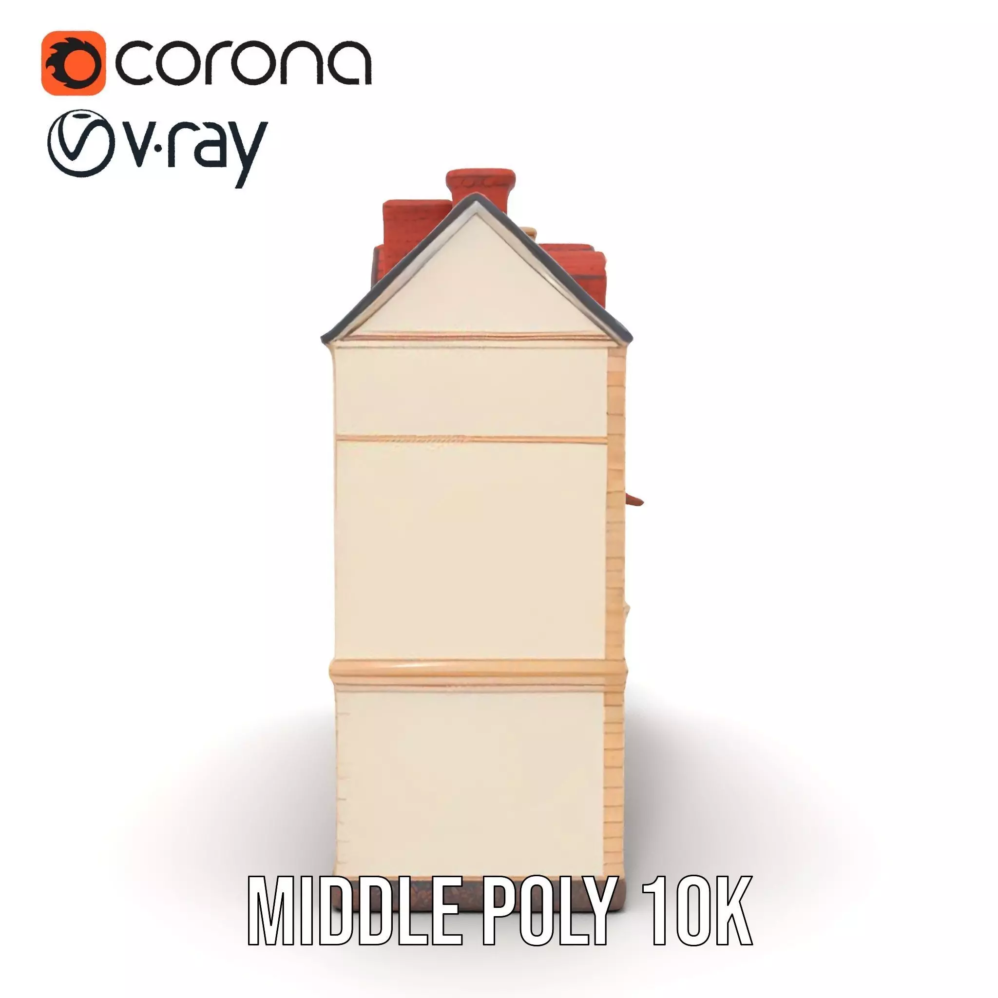 Victorian Townhouse model pack Low-poly 3D model_13