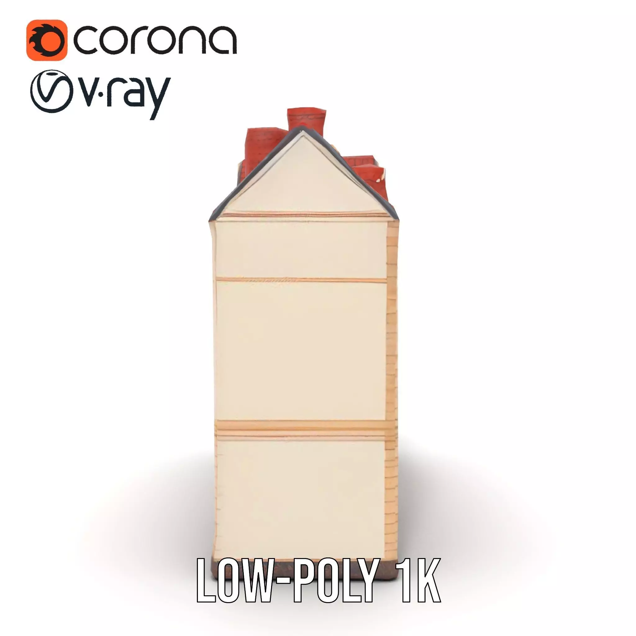 Victorian Townhouse model pack Low-poly 3D model_9