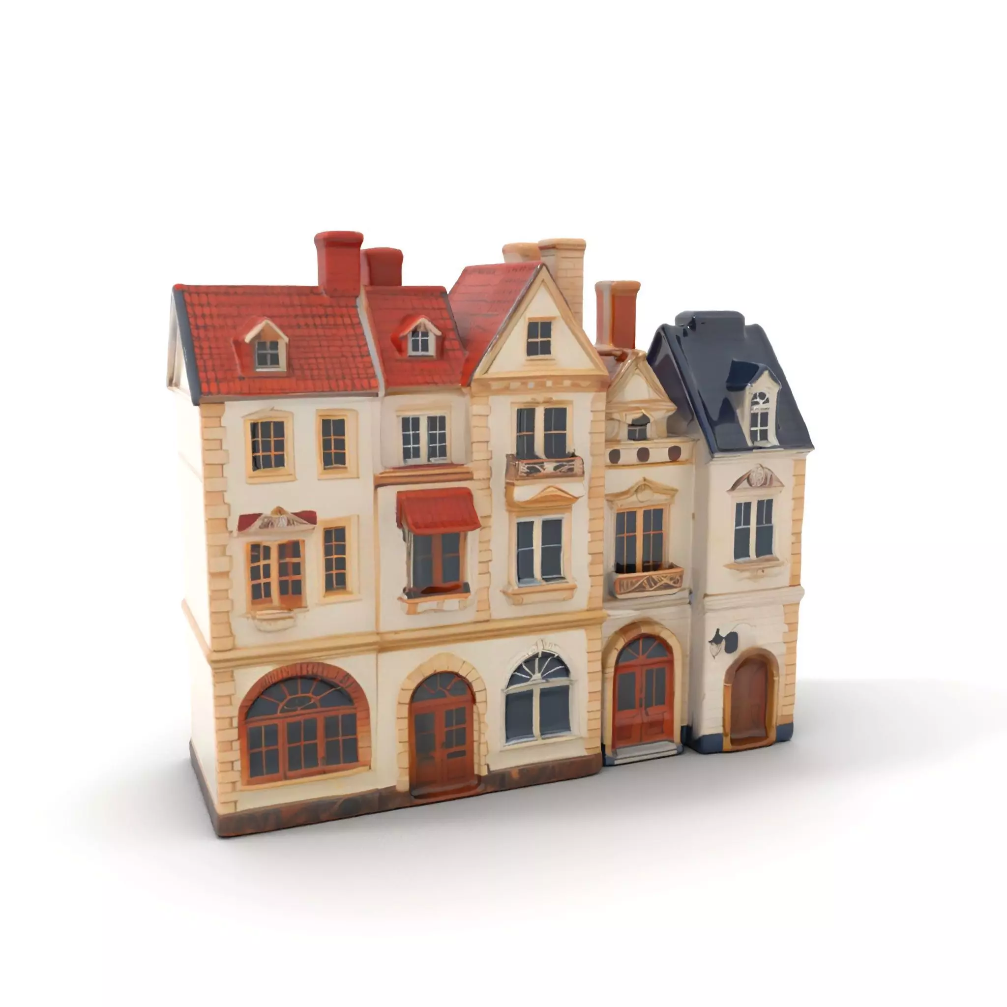 Victorian Townhouse model pack Low-poly 3D model_0