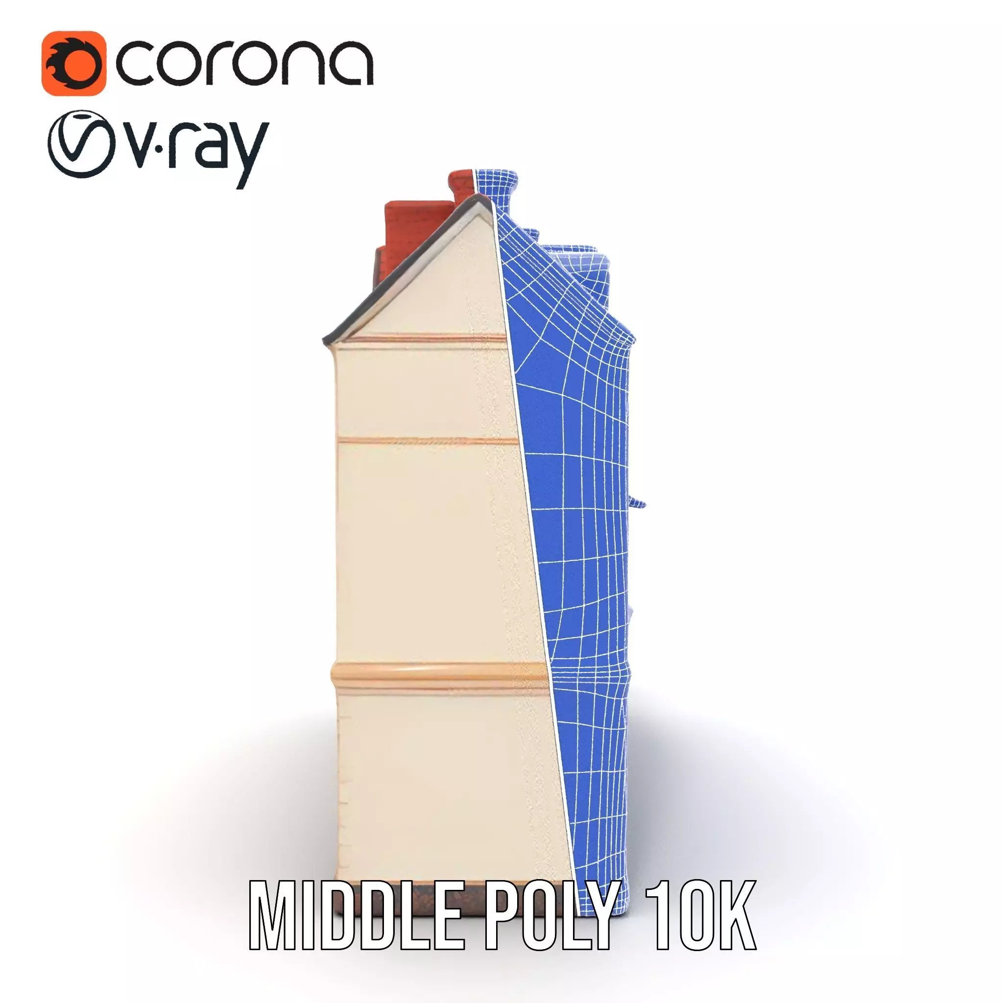 Victorian Townhouse model pack Low-poly 3D model_29