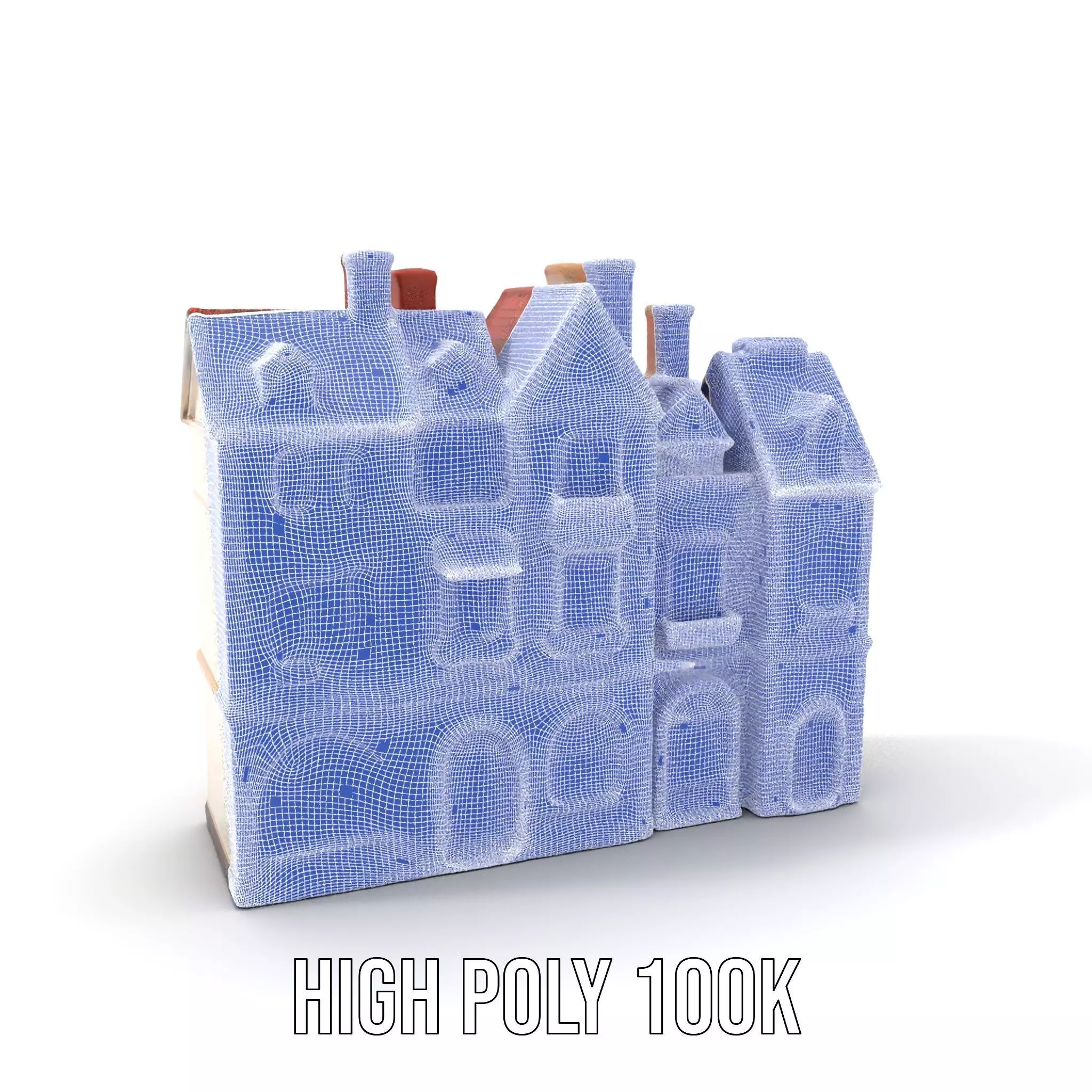 Victorian Townhouse model pack Low-poly 3D model_4