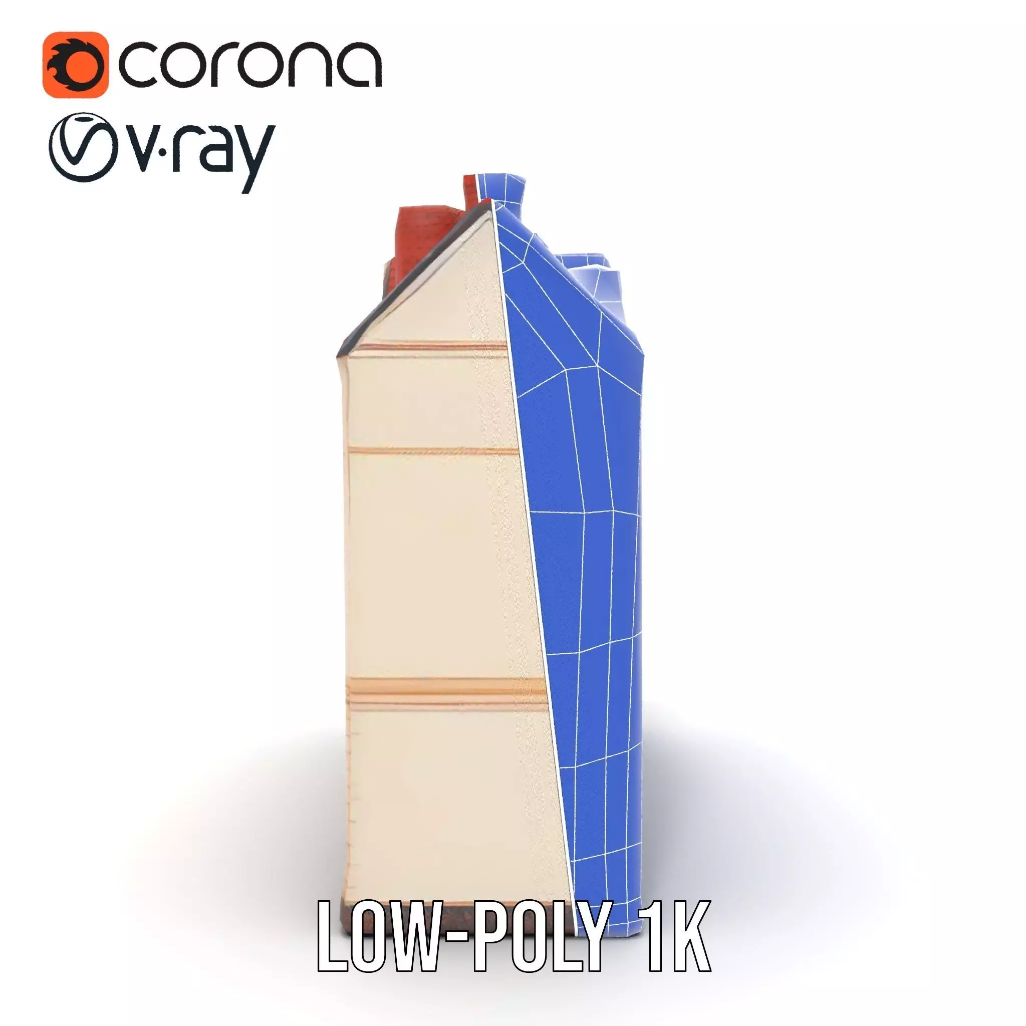 Victorian Townhouse model pack Low-poly 3D model_27