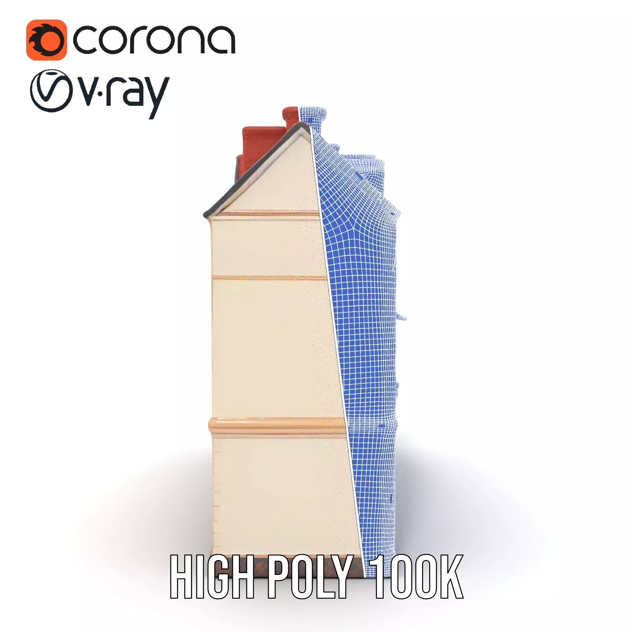 Victorian Townhouse model pack Low-poly 3D model_34