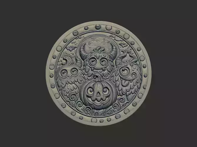 cute monster hallowen decor 3D print model