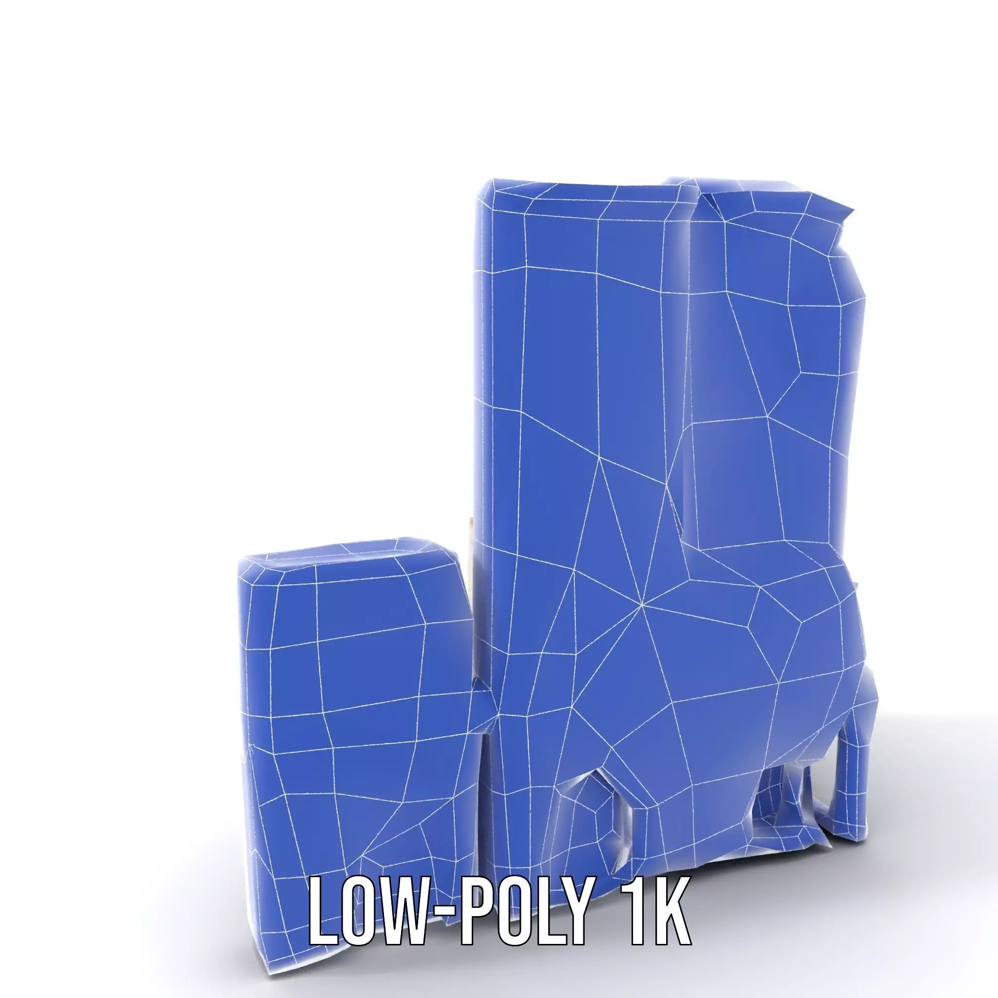 Elegant Architectural Facade model pack Low-poly 3D model_21