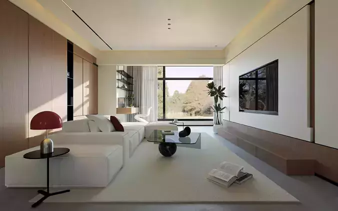 modern living room dining room interior scenes 