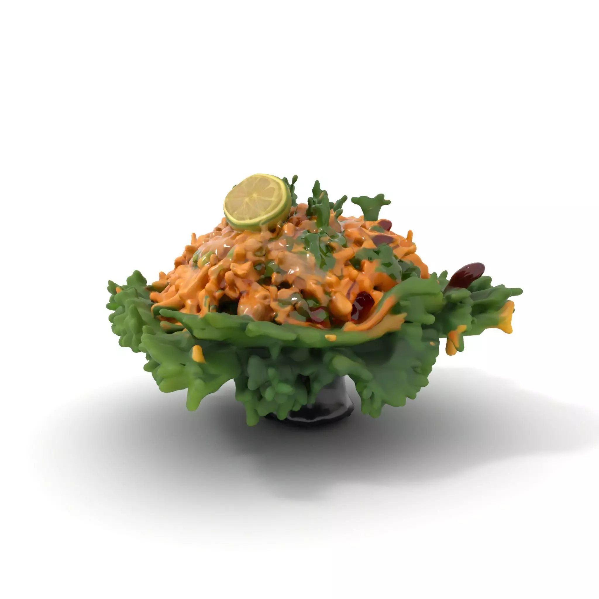Fresh Chicken Salad model pack Low-poly 3D model_0