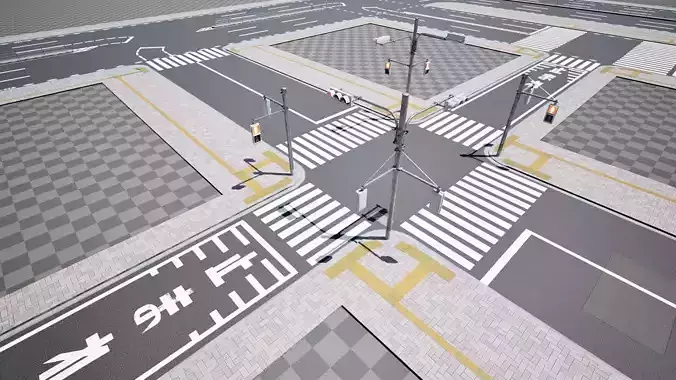 Japanese Roads - Modular Pieces