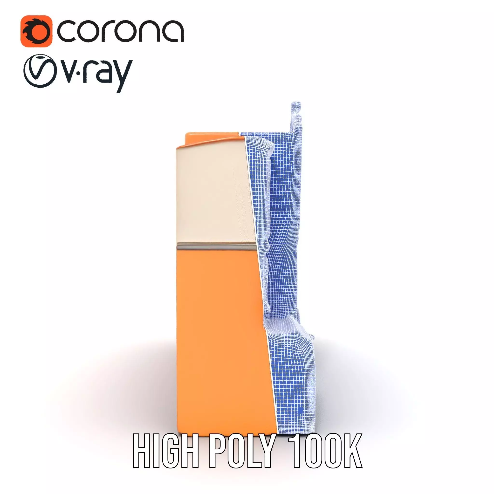 Vintage Townhouse Facade model pack Low-poly 3D model_35