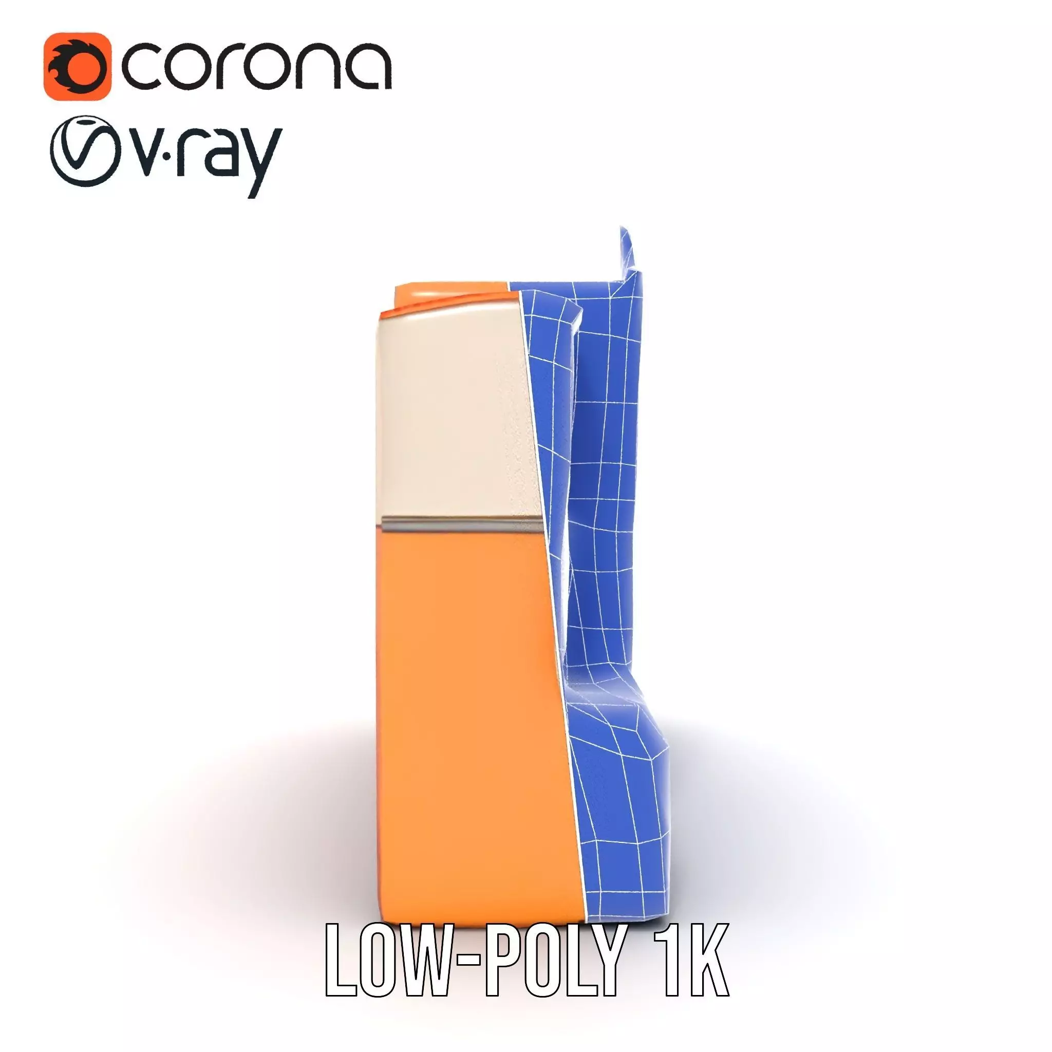 Vintage Townhouse Facade model pack Low-poly 3D model_31