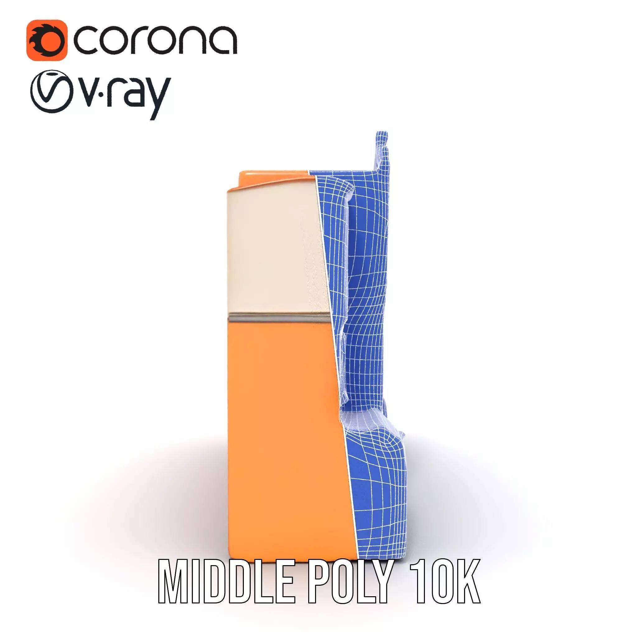 Vintage Townhouse Facade model pack Low-poly 3D model_21