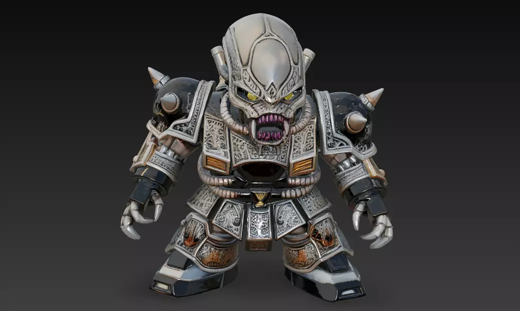 Alien Xenomorph Gundam Mode 3D print model
