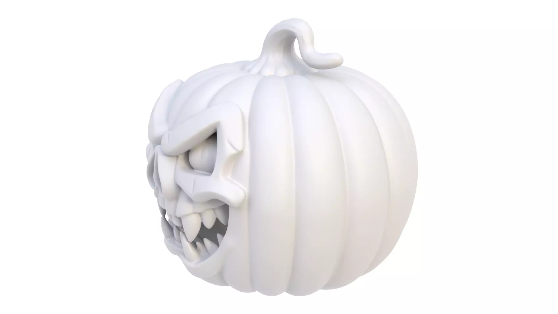 Halloween pumpkin 05 3D model_2