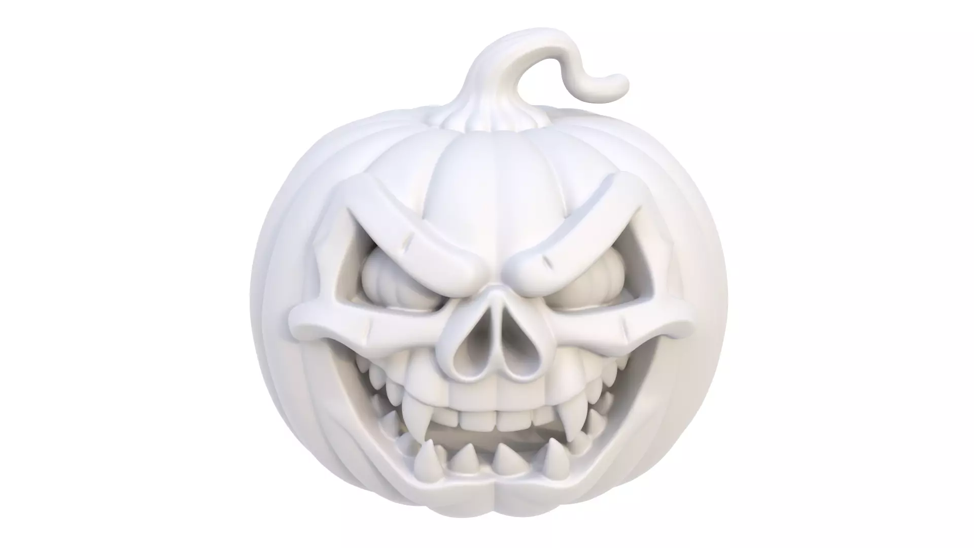 Halloween pumpkin 05 3D model_7