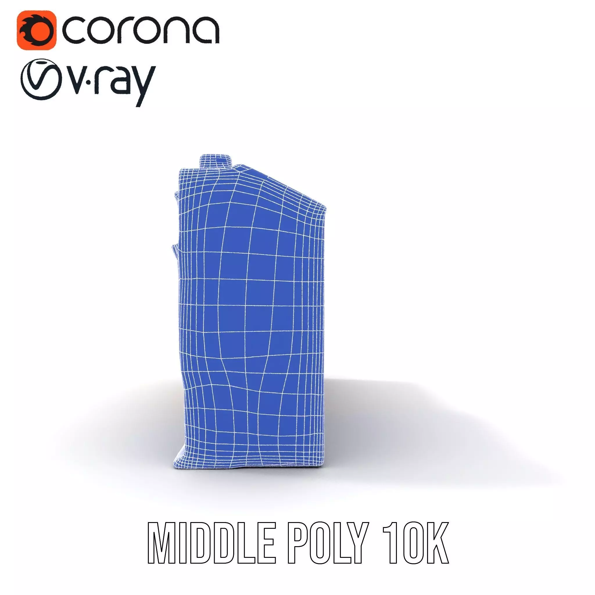 European Townhouse Facade model pack Low-poly 3D model_30