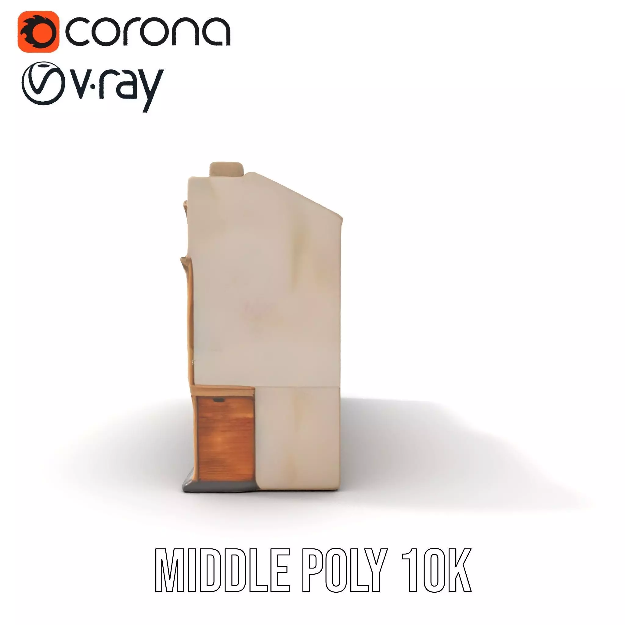 European Townhouse Facade model pack Low-poly 3D model_12