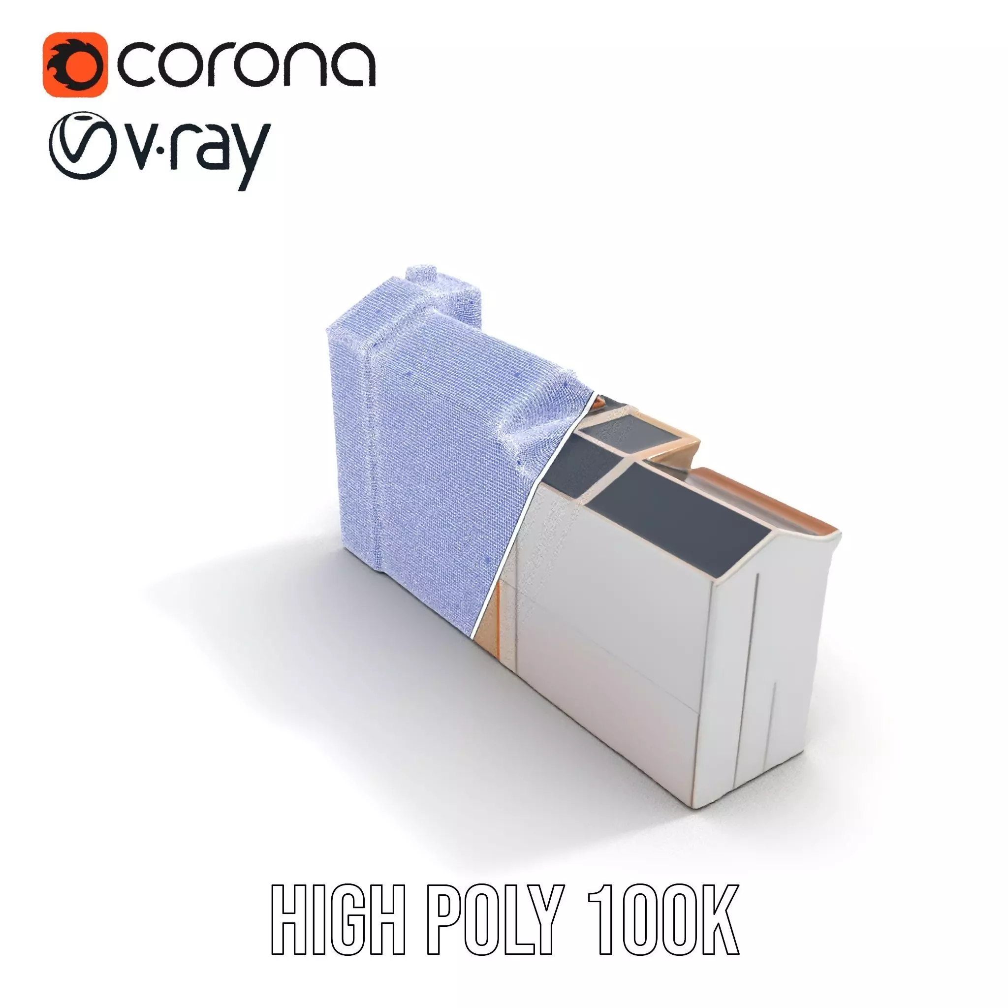 European Townhouse Facade model pack Low-poly 3D model_35