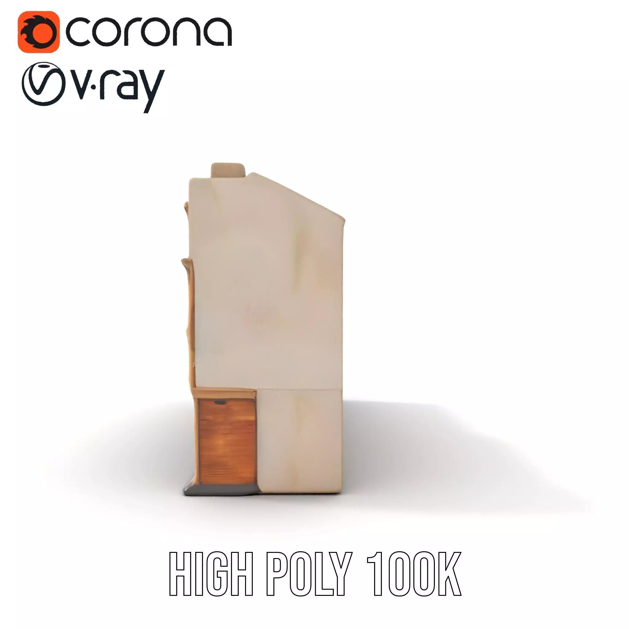 European Townhouse Facade model pack Low-poly 3D model_19