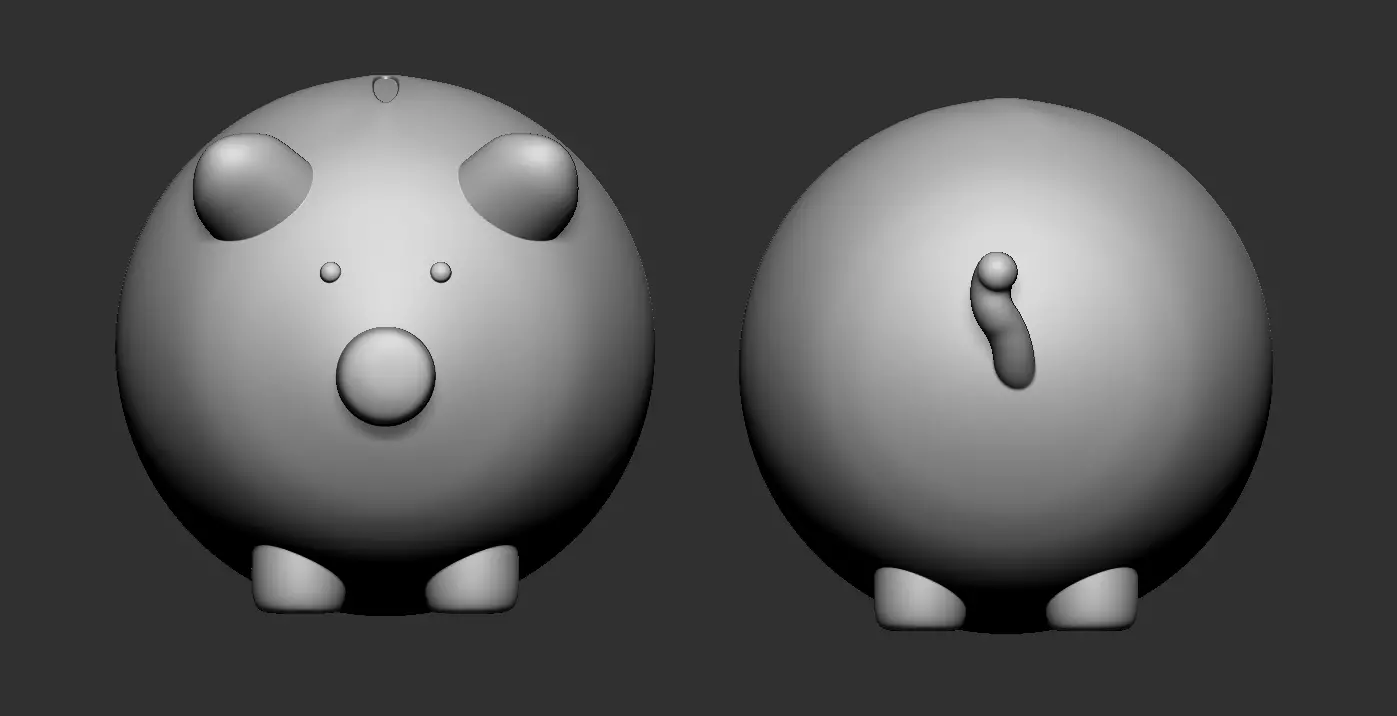 Piggy Bank 3D print model_2